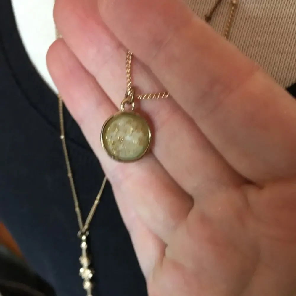 Boho gold tone three strand layered necklace